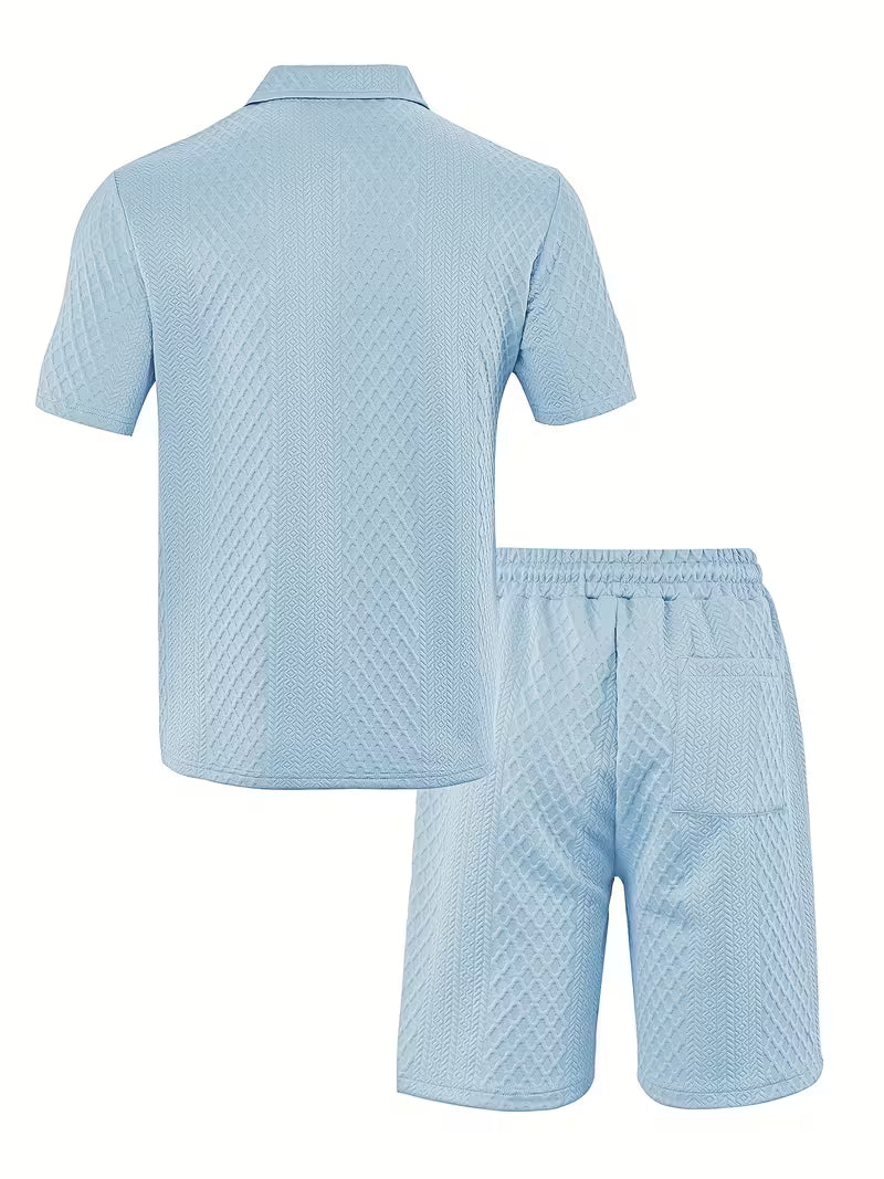 Conjunto Riviera Elite | Textura Premium 3D y Frescura Absoluta en Verano