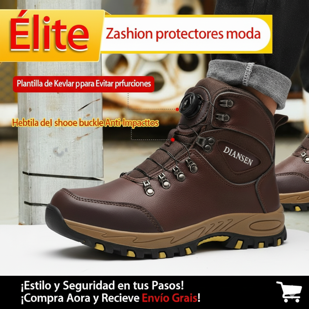 Bota Titan Armor Pro | Casco de Acero Indestructible y Protección Anti-Perforación
