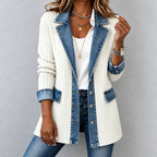 Chaqueta Tatiane™ con Tejido Acanalado, Corte Largo y Botones