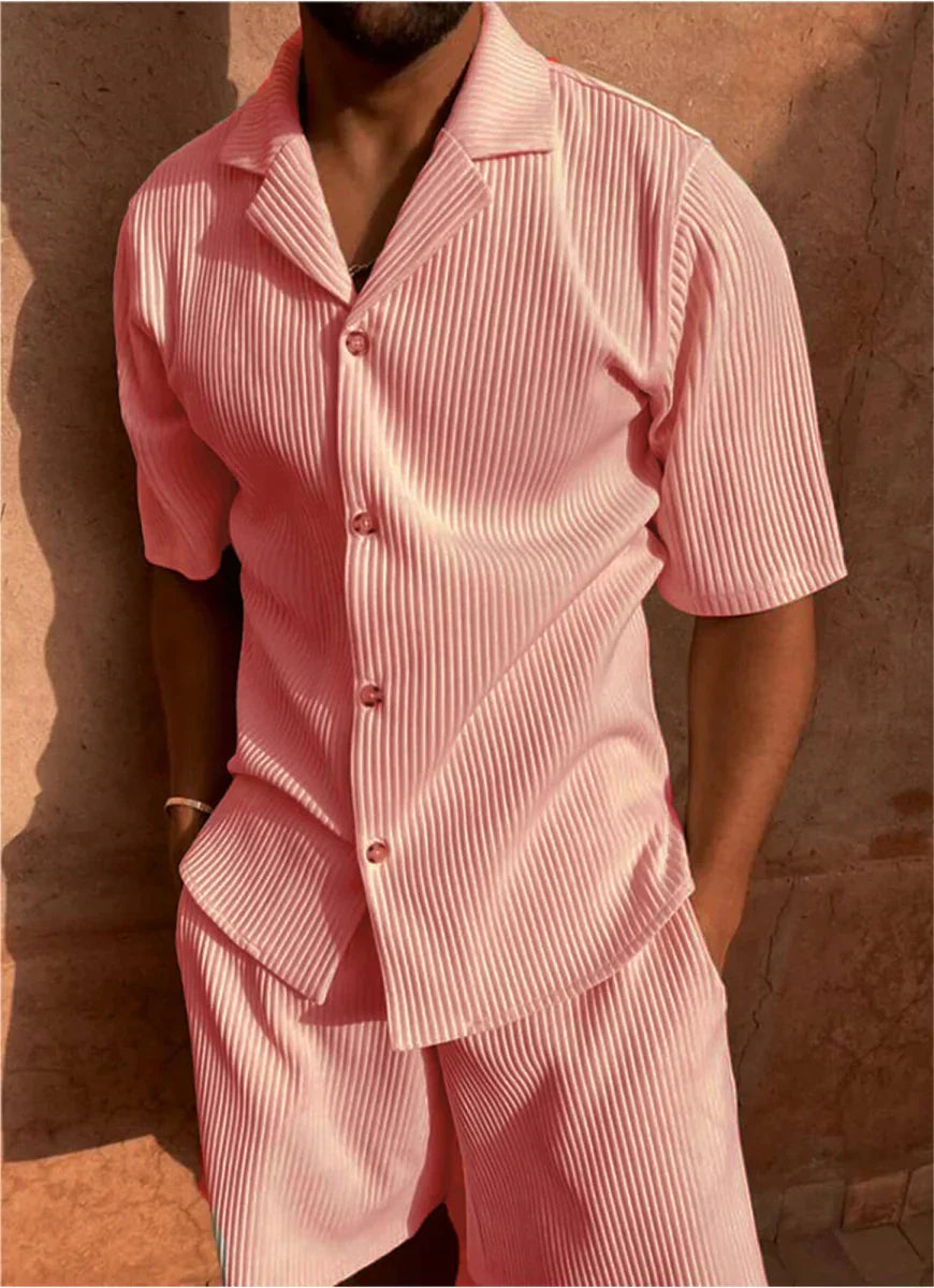 [BUY 1 GET 1 FREE] Madrid Premium Shirt & Shorts Set