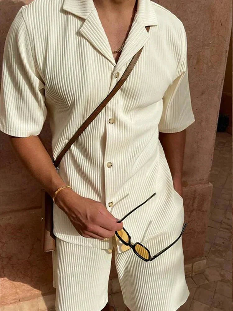 [BUY 1 GET 1 FREE] Madrid Premium Shirt & Shorts Set