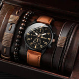 [BUY 1 GET 3 FREE] Geneva Chronos Men's Watch Kit + 3 Bracelets